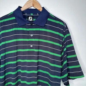 FootJoy FJ Men’s Stripe Golf Polo Shirt Size Large